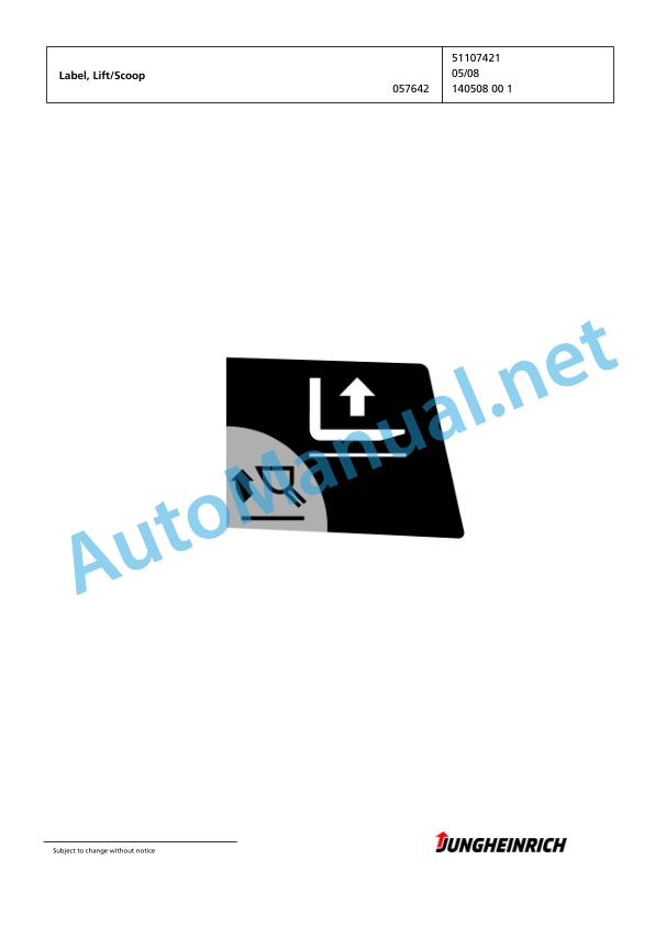 Jungheinrich Forklift EFG 215 GE120-450DZ Spare Parts Manual FN423109 4 Jungheinrich Forklift EFG 215 GE120-450DZ Spare Parts Manual FN423109 - Image 4