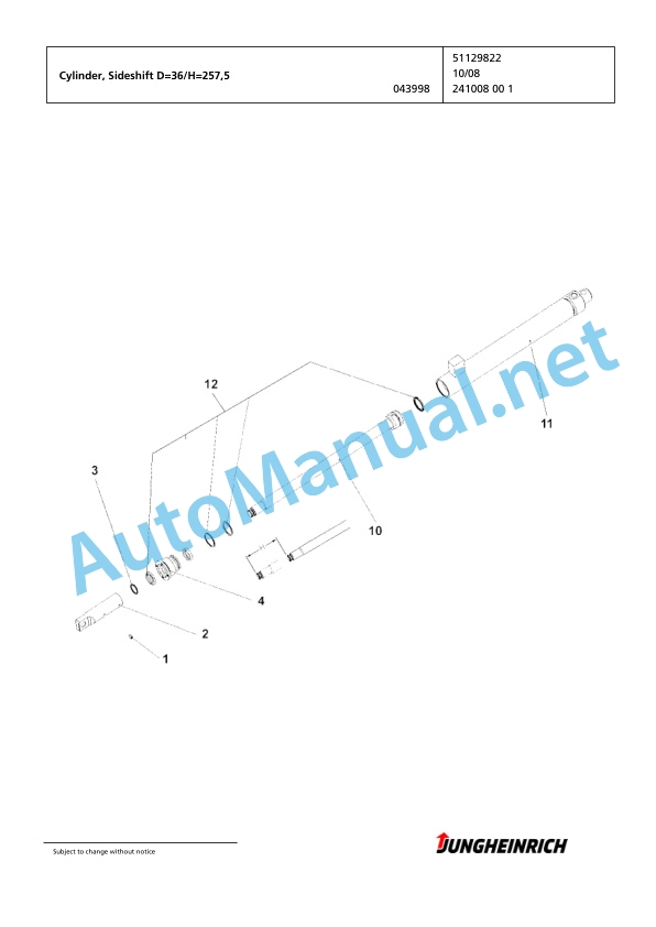 Jungheinrich Forklift EFG 215 GE80-450DZ Spare Parts Manual FN425865 4 Jungheinrich Forklift EFG 215 GE80-450DZ Spare Parts Manual FN425865 - Image 4