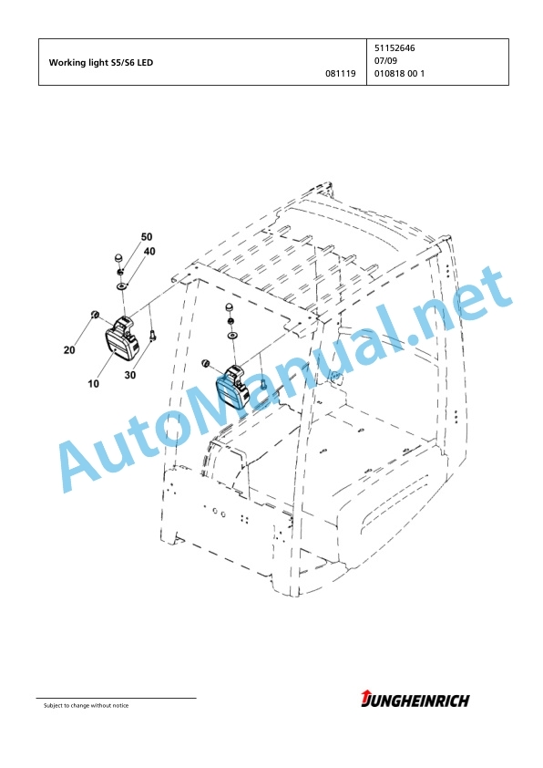 Jungheinrich Forklift EFG 216 G-450DZ Spare Parts Manual FN423420 3 Jungheinrich Forklift EFG 216 G-450DZ Spare Parts Manual FN423420 - Image 3
