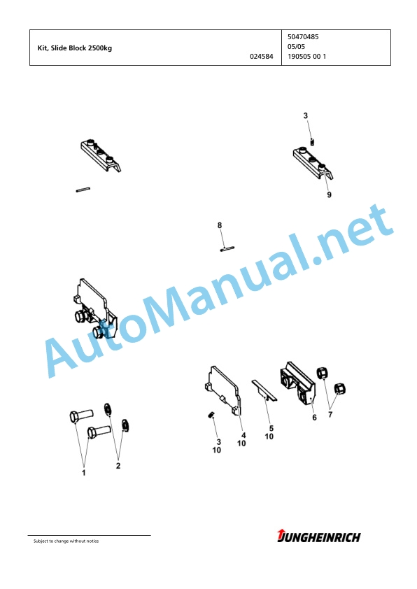 Jungheinrich Forklift EFG 216 G+E100-550DZ Spare Parts Manual FN423564 4 Jungheinrich Forklift EFG 216 G+E100-550DZ Spare Parts Manual FN423564 - Image 4