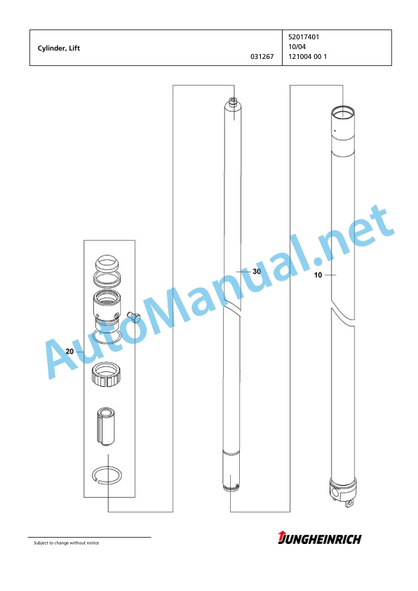 Jungheinrich Forklift EFG 216 G+E115-450DZ Spare Parts Manual FN423663 3 Jungheinrich Forklift EFG 216 G+E115-450DZ Spare Parts Manual FN423663 - Image 3
