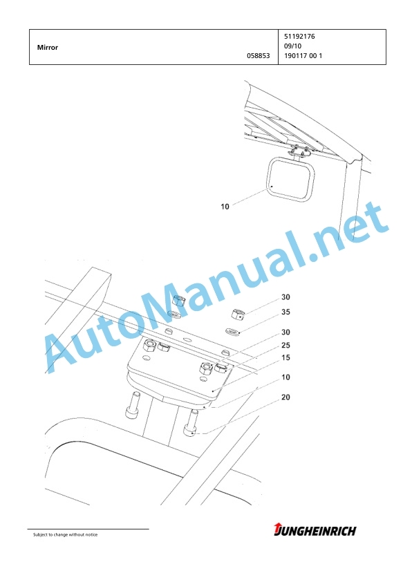 Jungheinrich Forklift EFG 216 G115-500DZ Spare Parts Manual FN424995 2 Jungheinrich Forklift EFG 216 G115-500DZ Spare Parts Manual FN424995 - Image 2