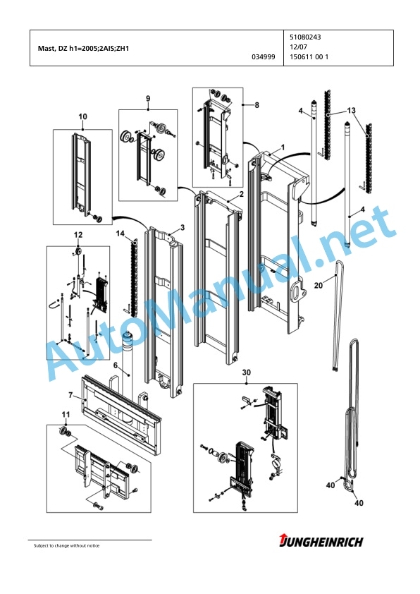 Jungheinrich Forklift EFG 216 GE115-450DZ Spare Parts Manual FN423202 3 Jungheinrich Forklift EFG 216 GE115-450DZ Spare Parts Manual FN423202 - Image 3