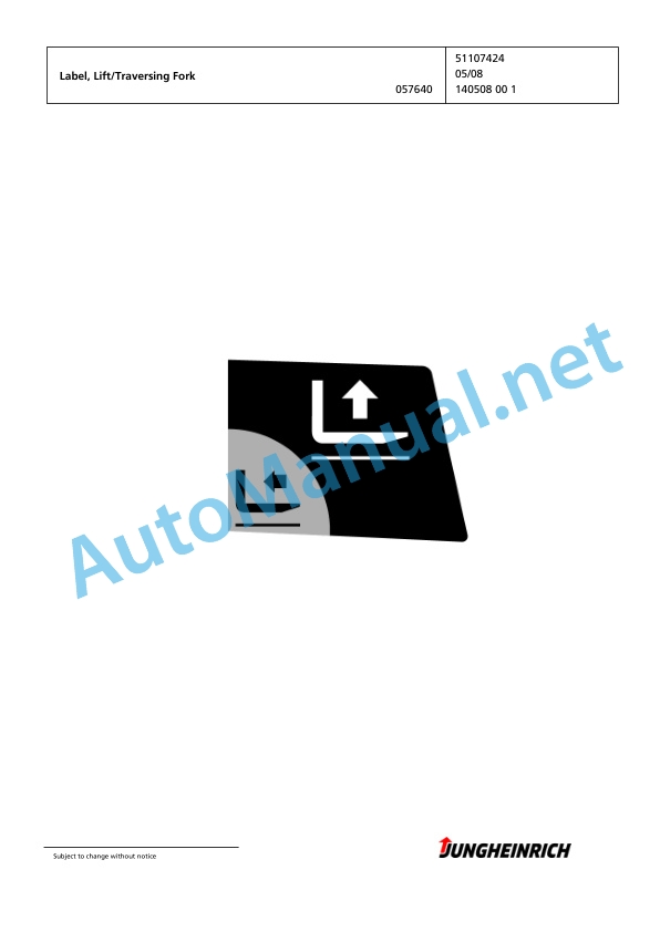 Jungheinrich Forklift EFG 216 GE115-450DZ Spare Parts Manual FN423202 4 Jungheinrich Forklift EFG 216 GE115-450DZ Spare Parts Manual FN423202 - Image 4