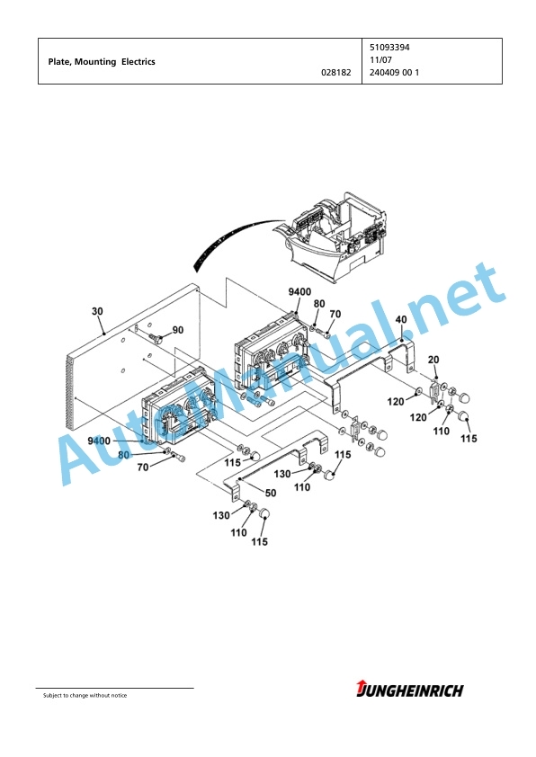 Jungheinrich Forklift EFG 216 GE115-480DZ Spare Parts Manual FN423536 5 Jungheinrich Forklift EFG 216 GE115-480DZ Spare Parts Manual FN423536 - Image 5