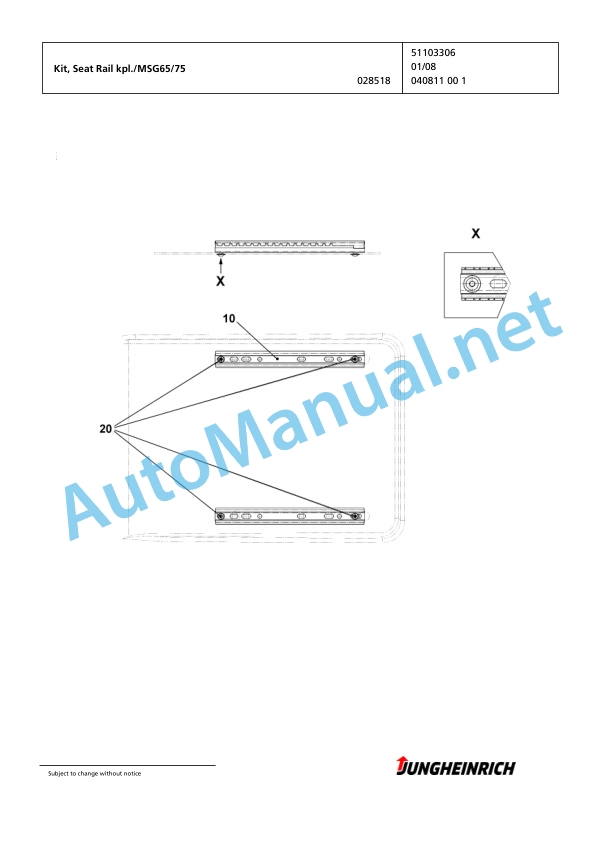 Jungheinrich Forklift EFG 216 GE115-480DZ Spare Parts Manual FN423713 2 Jungheinrich Forklift EFG 216 GE115-480DZ Spare Parts Manual FN423713 - Image 2