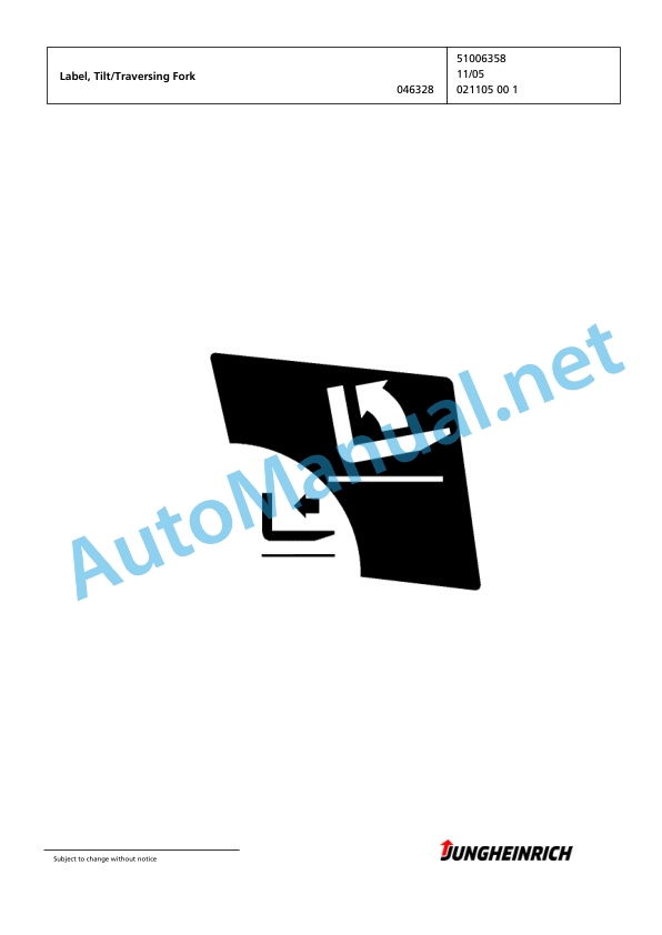 Jungheinrich Forklift EFG 216 GE115-480DZ Spare Parts Manual FN426281 5 Jungheinrich Forklift EFG 216 GE115-480DZ Spare Parts Manual FN426281 - Image 5