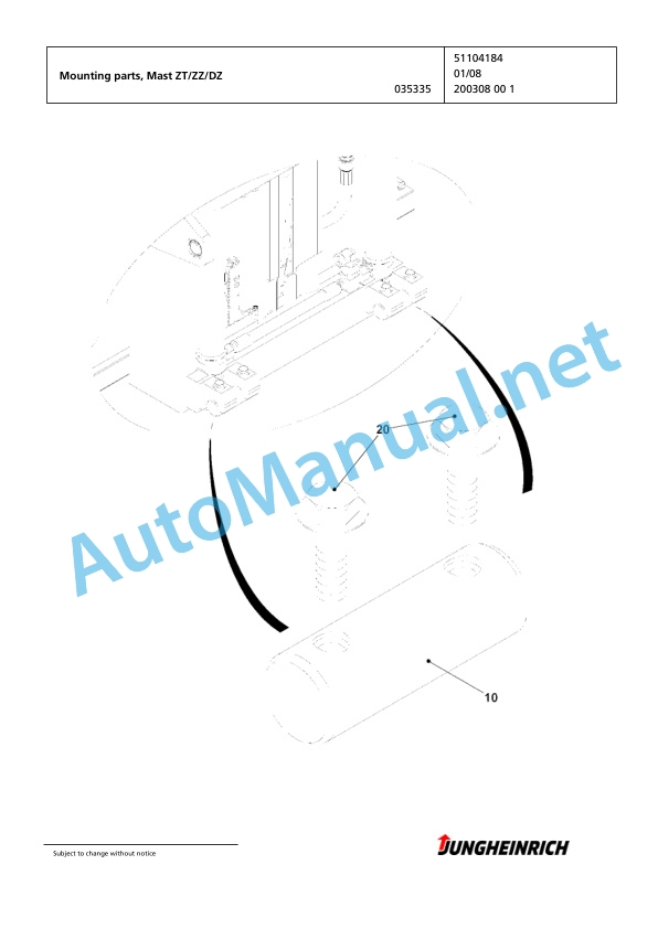 Jungheinrich Forklift EFG 216 GE120-480DZ Spare Parts Manual FN424462 4 Jungheinrich Forklift EFG 216 GE120-480DZ Spare Parts Manual FN424462 - Image 4