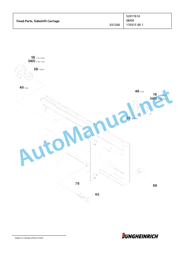 Jungheinrich Forklift EFG 216 GE120-480DZ Spare Parts Manual FN424467 4 Jungheinrich Forklift EFG 216 GE120-480DZ Spare Parts Manual FN424467 - Image 4