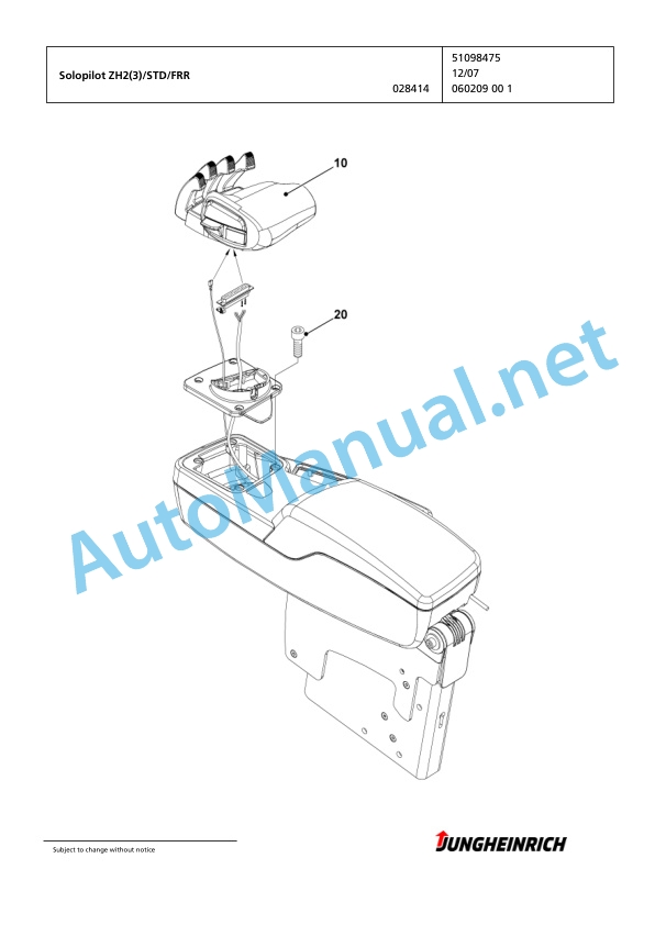 Jungheinrich Forklift EFG 216k G-500DZ Spare Parts Manual FN423882 4 Jungheinrich Forklift EFG 216k G-500DZ Spare Parts Manual FN423882 - Image 4
