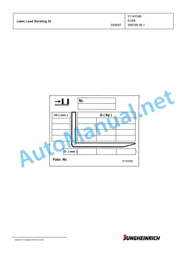 Jungheinrich Forklift EFG 216k G+E115-480DZ Spare Parts Manual FN423493 2 Jungheinrich Forklift EFG 216k G+E115-480DZ Spare Parts Manual FN423493 - Image 2