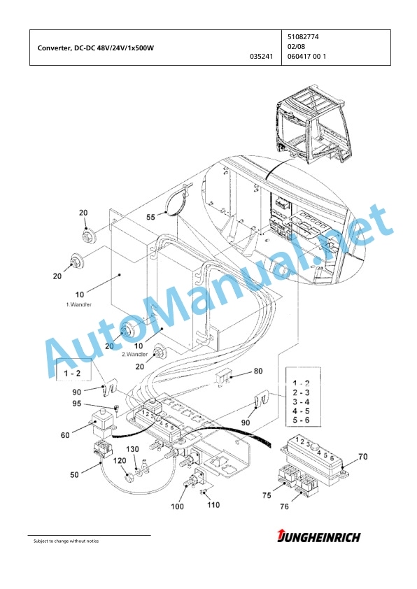Jungheinrich Forklift EFG 216k GE100-450DZ Spare Parts Manual FN426412 5 Jungheinrich Forklift EFG 216k GE100-450DZ Spare Parts Manual FN426412 - Image 5