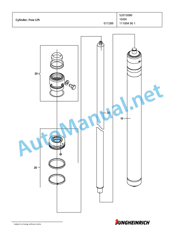 Jungheinrich Forklift EFG 216k GE110-600DZ Spare Parts Manual FN423166 3 Jungheinrich Forklift EFG 216k GE110-600DZ Spare Parts Manual FN423166 - Image 3