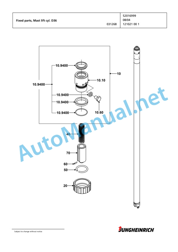 Jungheinrich Forklift EFG 216k GE115-480DZ Spare Parts Manual FN424074 3 Jungheinrich Forklift EFG 216k GE115-480DZ Spare Parts Manual FN424074 - Image 3