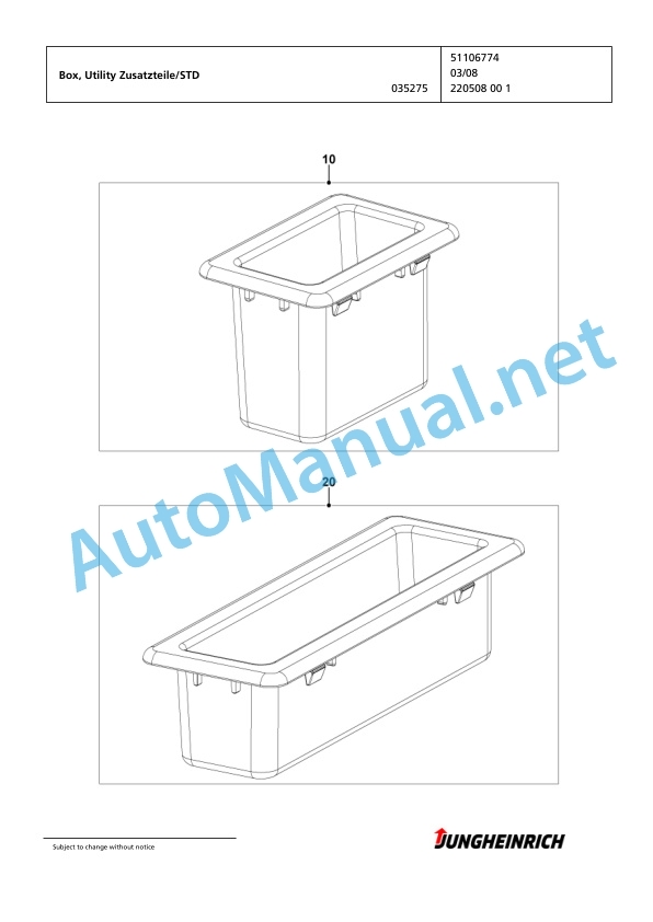 Jungheinrich Forklift EFG 216k GE115-500DZ Spare Parts Manual FN423656 2 Jungheinrich Forklift EFG 216k GE115-500DZ Spare Parts Manual FN423656 - Image 2