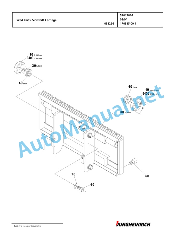Jungheinrich Forklift EFG 216k GE115-500DZ Spare Parts Manual FN423656 4 Jungheinrich Forklift EFG 216k GE115-500DZ Spare Parts Manual FN423656 - Image 4