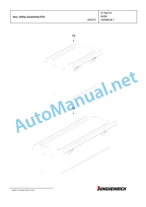 Jungheinrich Forklift EFG 216k GE120-450DZ Spare Parts Manual FN424491 2 Jungheinrich Forklift EFG 216k GE120-450DZ Spare Parts Manual FN424491 - Image 2