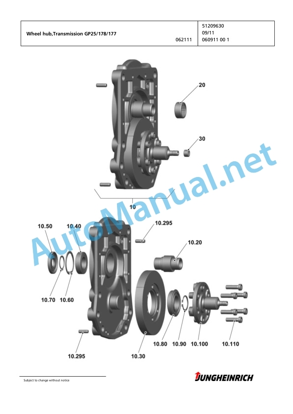 Jungheinrich Forklift EFG 216k GE120-450DZ Spare Parts Manual FN424491 3 Jungheinrich Forklift EFG 216k GE120-450DZ Spare Parts Manual FN424491 - Image 3