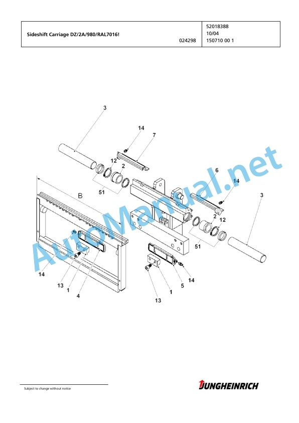 Jungheinrich Forklift EFG 216k GE120-450DZ Spare Parts Manual FN424491 4 Jungheinrich Forklift EFG 216k GE120-450DZ Spare Parts Manual FN424491 - Image 4