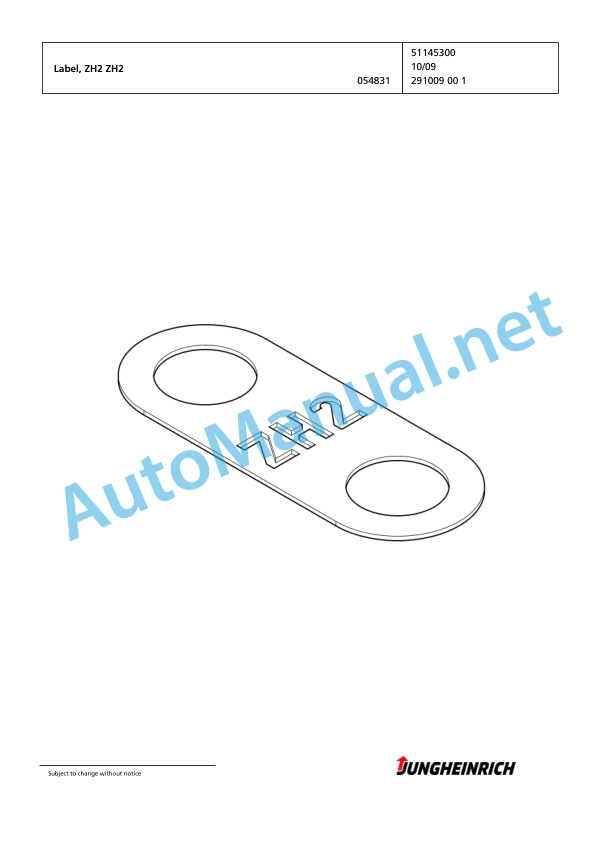 Jungheinrich Forklift EFG 218 G+E120-550DZ Spare Parts Manual FN423297 2 Jungheinrich Forklift EFG 218 G+E120-550DZ Spare Parts Manual FN423297 - Image 2