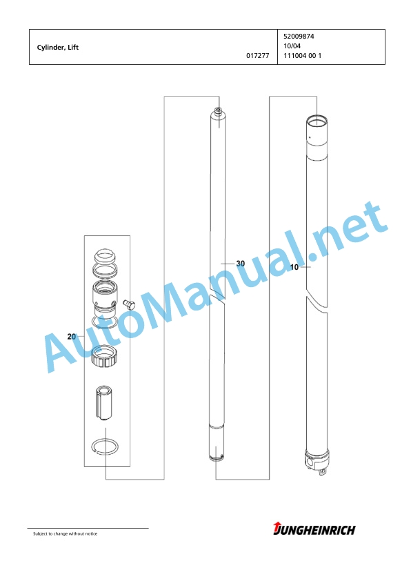 Jungheinrich Forklift EFG 218 G+E120-550DZ Spare Parts Manual FN423297 4 Jungheinrich Forklift EFG 218 G+E120-550DZ Spare Parts Manual FN423297 - Image 4