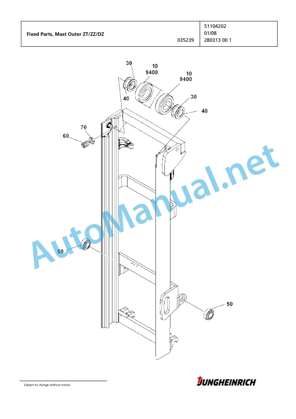 Jungheinrich Forklift EFG 218 GE-500DZ Spare Parts Manual FN424210 4 Jungheinrich Forklift EFG 218 GE-500DZ Spare Parts Manual FN424210 - Image 4