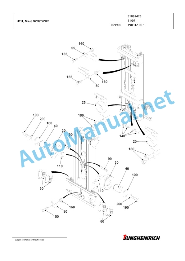Jungheinrich Forklift EFG 218k G-600DZ Spare Parts Manual FN424498 4 Jungheinrich Forklift EFG 218k G-600DZ Spare Parts Manual FN424498 - Image 4