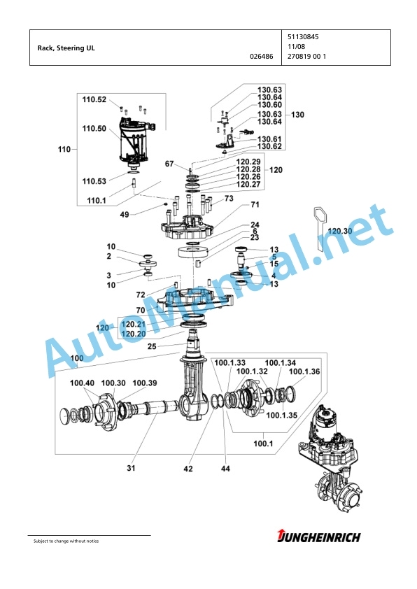 Jungheinrich Forklift EFG 220 G-330ZZ Spare Parts Manual FN423983 3 Jungheinrich Forklift EFG 220 G-330ZZ Spare Parts Manual FN423983 - Image 3
