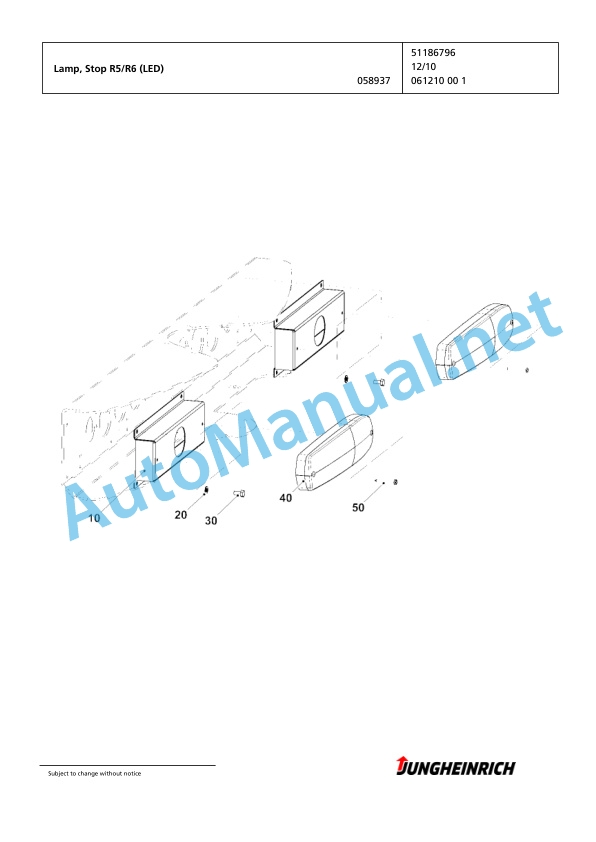 Jungheinrich Forklift EFG 220 G-500DZ Spare Parts Manual FN424193 3 Jungheinrich Forklift EFG 220 G-500DZ Spare Parts Manual FN424193 - Image 3