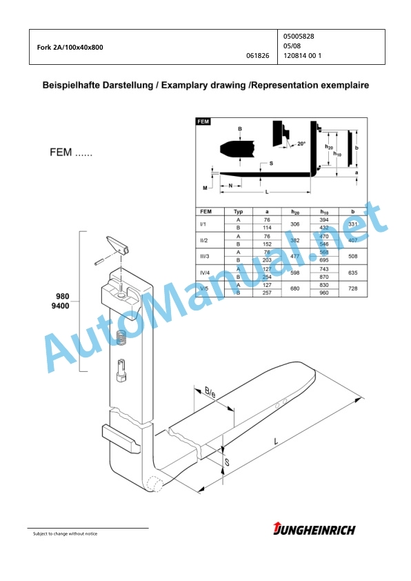 Jungheinrich Forklift EFG 220 G+E80-450DZ Spare Parts Manual FN423156 4 Jungheinrich Forklift EFG 220 G+E80-450DZ Spare Parts Manual FN423156 - Image 4