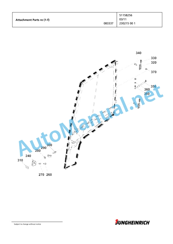 Jungheinrich Forklift EFG 220 G115-500DZ Spare Parts Manual FN424432 2 Jungheinrich Forklift EFG 220 G115-500DZ Spare Parts Manual FN424432 - Image 2