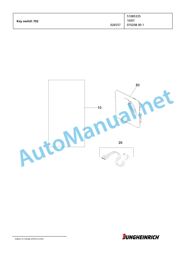 Jungheinrich Forklift EFG 220 G115-500DZ Spare Parts Manual FN426387 5 Jungheinrich Forklift EFG 220 G115-500DZ Spare Parts Manual FN426387 - Image 5