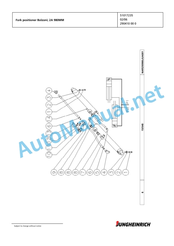 Jungheinrich Forklift EFG 220 G120-550DZ Spare Parts Manual FN423784 4 Jungheinrich Forklift EFG 220 G120-550DZ Spare Parts Manual FN423784 - Image 4
