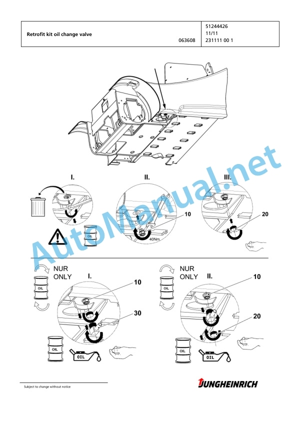 Jungheinrich Forklift EFG 220 GE-450DZ Spare Parts Manual FN423386 2 Jungheinrich Forklift EFG 220 GE-450DZ Spare Parts Manual FN423386 - Image 2