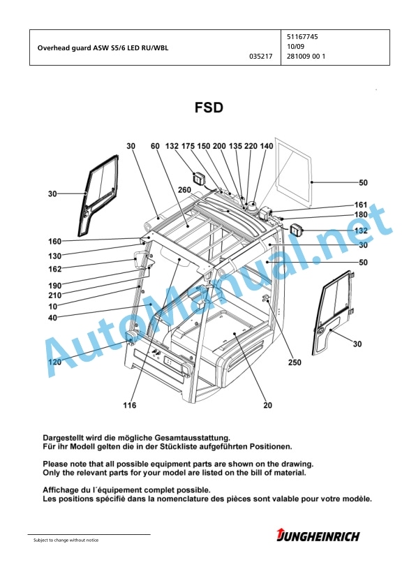 Jungheinrich Forklift EFG 220 GE100-300ZT Spare Parts Manual FN423897 2 Jungheinrich Forklift EFG 220 GE100-300ZT Spare Parts Manual FN423897 - Image 2