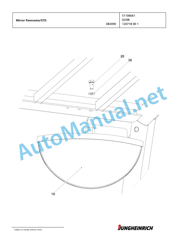 Jungheinrich Forklift EFG 220 GE115-330ZZ Spare Parts Manual FN425138 2 Jungheinrich Forklift EFG 220 GE115-330ZZ Spare Parts Manual FN425138 - Image 2