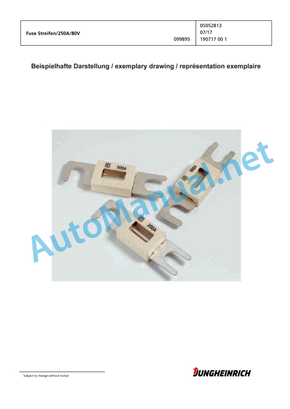 Jungheinrich Forklift EFG 220 GE115-450DZ Spare Parts Manual FN423520 5 Jungheinrich Forklift EFG 220 GE115-450DZ Spare Parts Manual FN423520 - Image 5