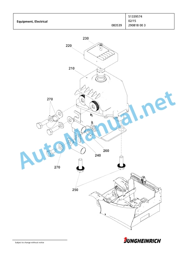 Jungheinrich Forklift EFG 220 GE115-464DZ Spare Parts Manual FN595580 5 Jungheinrich Forklift EFG 220 GE115-464DZ Spare Parts Manual FN595580 - Image 5