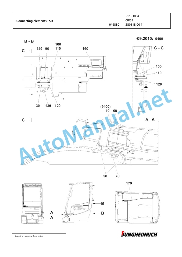 Jungheinrich Forklift EFG 220 GE115-480DZ Spare Parts Manual FN424755 2 Jungheinrich Forklift EFG 220 GE115-480DZ Spare Parts Manual FN424755 - Image 2