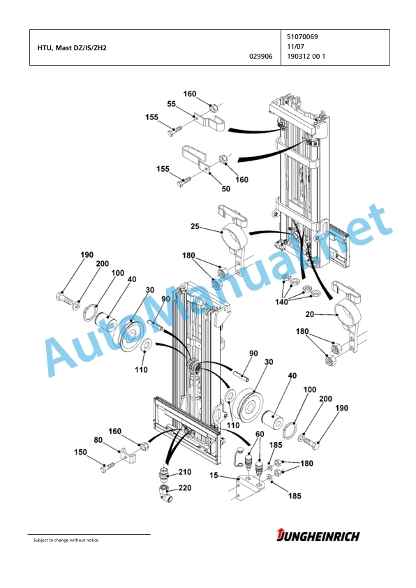 Jungheinrich Forklift EFG 220 GE115-500DZ Spare Parts Manual FN426492 3 Jungheinrich Forklift EFG 220 GE115-500DZ Spare Parts Manual FN426492 - Image 3