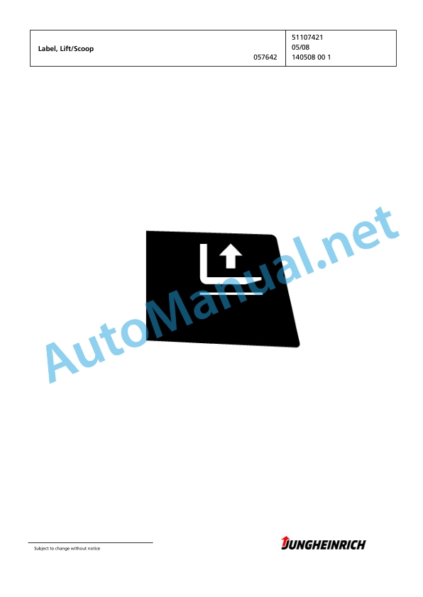 Jungheinrich Forklift EFG 220 GE115-500DZ Spare Parts Manual FN426492 4 Jungheinrich Forklift EFG 220 GE115-500DZ Spare Parts Manual FN426492 - Image 4