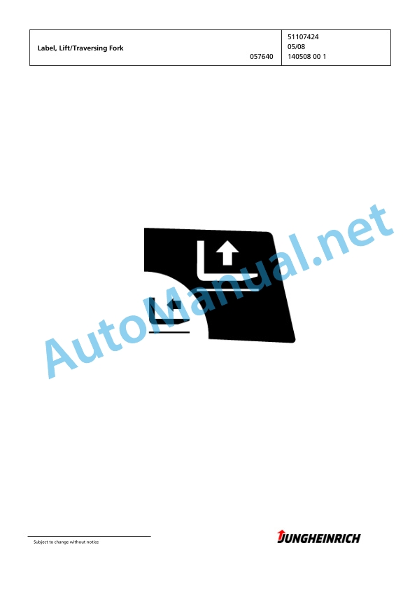 Jungheinrich Forklift EFG 220 GE115-500DZ Spare Parts Manual FN426813 4 Jungheinrich Forklift EFG 220 GE115-500DZ Spare Parts Manual FN426813 - Image 4