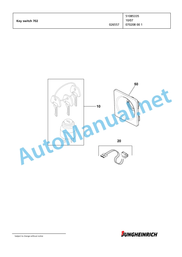 Jungheinrich Forklift EFG 220 GE140-600DZ Spare Parts Manual FN423078 5 Jungheinrich Forklift EFG 220 GE140-600DZ Spare Parts Manual FN423078 - Image 5