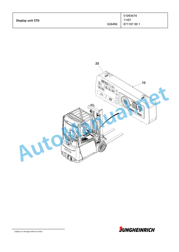 Jungheinrich Forklift EFG 316 G-450DZ Spare Parts Manual FN425239 5 Jungheinrich Forklift EFG 316 G-450DZ Spare Parts Manual FN425239 - Image 5