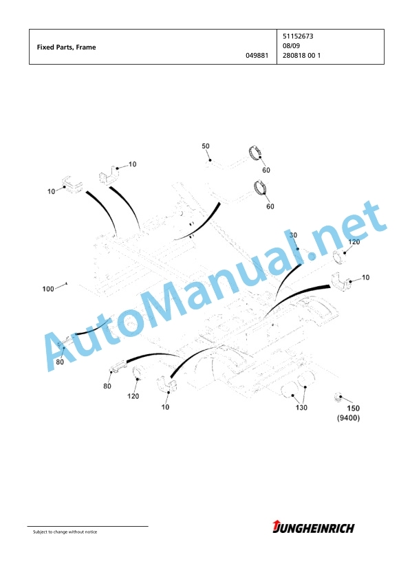 Jungheinrich Forklift EFG 316 G-450DZ Spare Parts Manual FN425244 2 Jungheinrich Forklift EFG 316 G-450DZ Spare Parts Manual FN425244 - Image 2