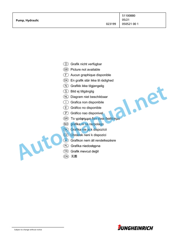Jungheinrich Forklift EFG 316 GE115-450DZ Spare Parts Manual FN423963 3 Jungheinrich Forklift EFG 316 GE115-450DZ Spare Parts Manual FN423963 - Image 3