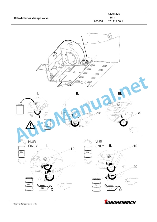 Jungheinrich Forklift EFG 316 GE115-450DZ Spare Parts Manual FN424158 2 Jungheinrich Forklift EFG 316 GE115-450DZ Spare Parts Manual FN424158 - Image 2