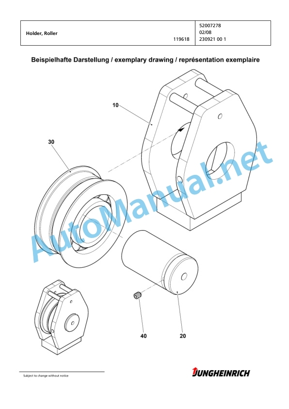 Jungheinrich Forklift EFG 316 GE115-480DZ Spare Parts Manual FN423811 4 Jungheinrich Forklift EFG 316 GE115-480DZ Spare Parts Manual FN423811 - Image 4