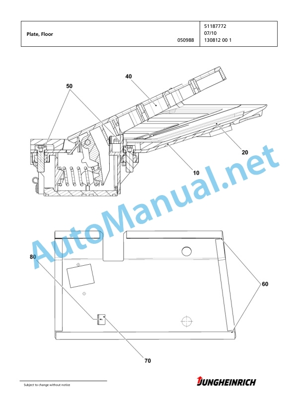 Jungheinrich Forklift EFG 316k G+E100-450DZ Spare Parts Manual FN423982 2 Jungheinrich Forklift EFG 316k G+E100-450DZ Spare Parts Manual FN423982 - Image 2