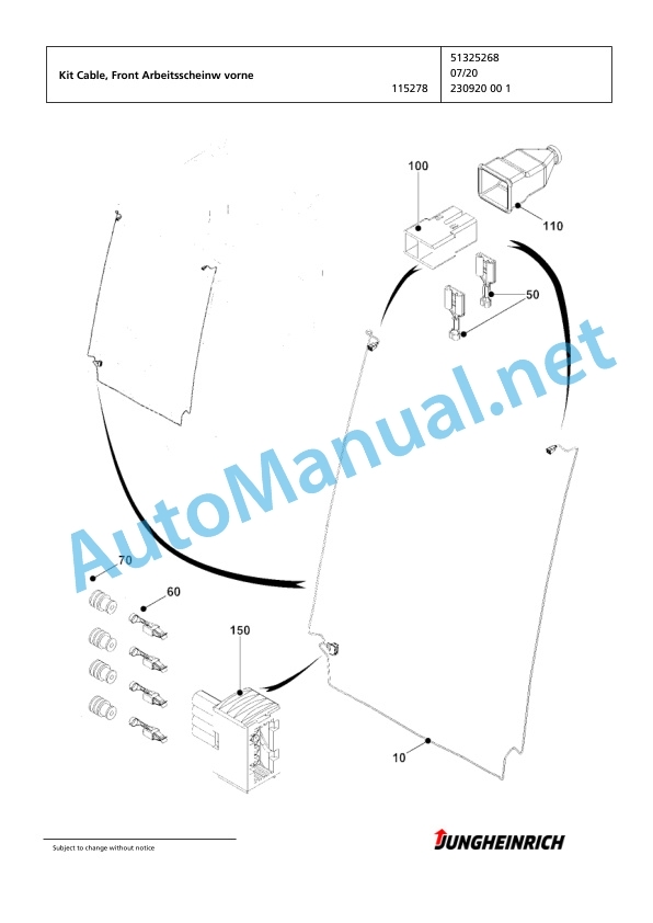 Jungheinrich Forklift EFG 316k G+E115-600DZ Spare Parts Manual FN595586 3 Jungheinrich Forklift EFG 316k G+E115-600DZ Spare Parts Manual FN595586 - Image 3